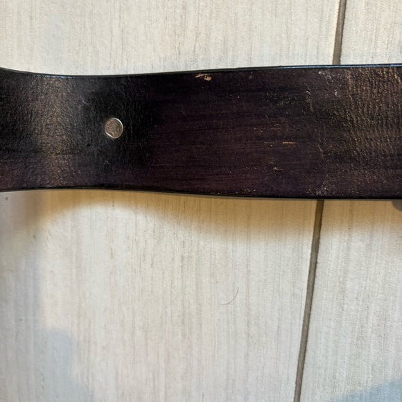 Vtg Al Stohlman Brand Black Leather Belt Floral Tooled Silver Western Cowgirl - Picture 11 of 11